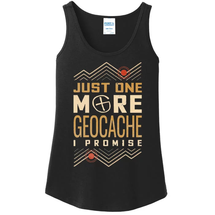 Just One More Geocache I Promise Ladies Essential Tank