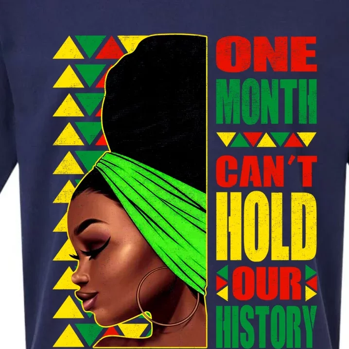 Juneteenth One Month Can't Hold Our Black History Month Gift Sueded Cloud Jersey T-Shirt