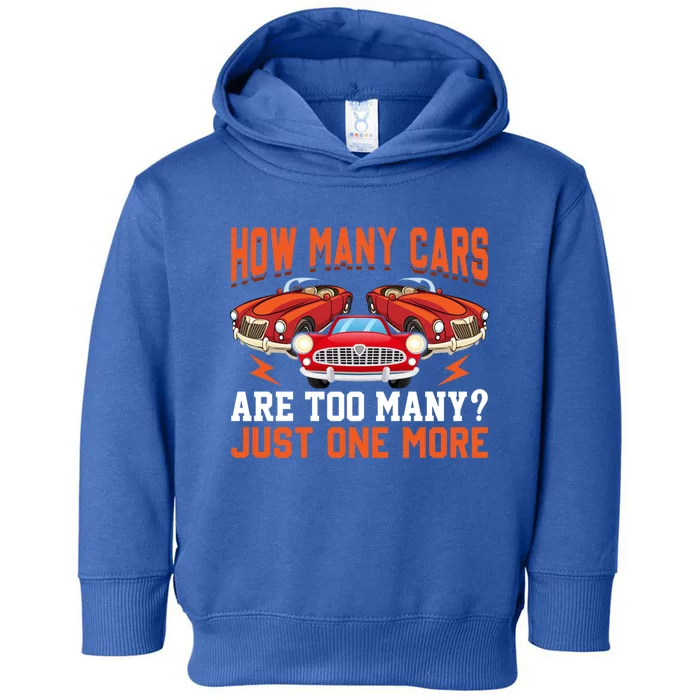 Just One More Car Vintage Classic Car Lovers Dad Grandpa Fun Cute Gift Toddler Hoodie