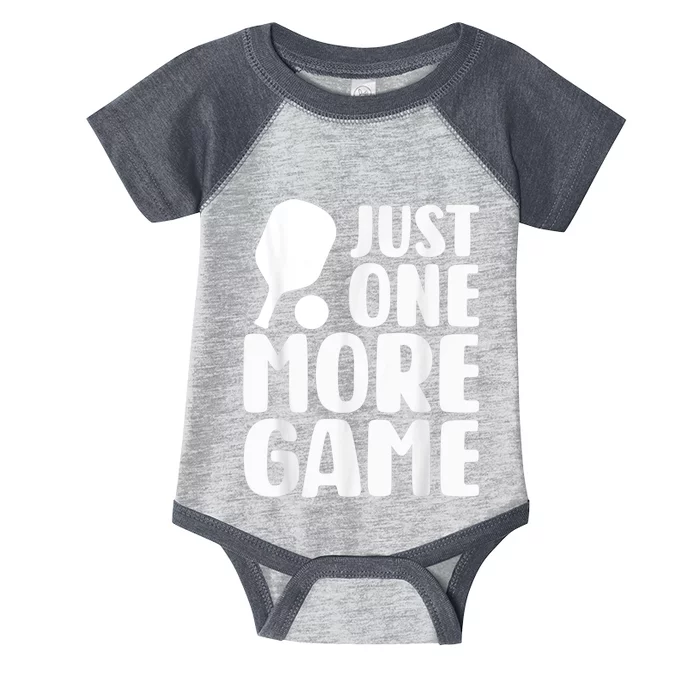 Just One More Game Infant Baby Jersey Bodysuit