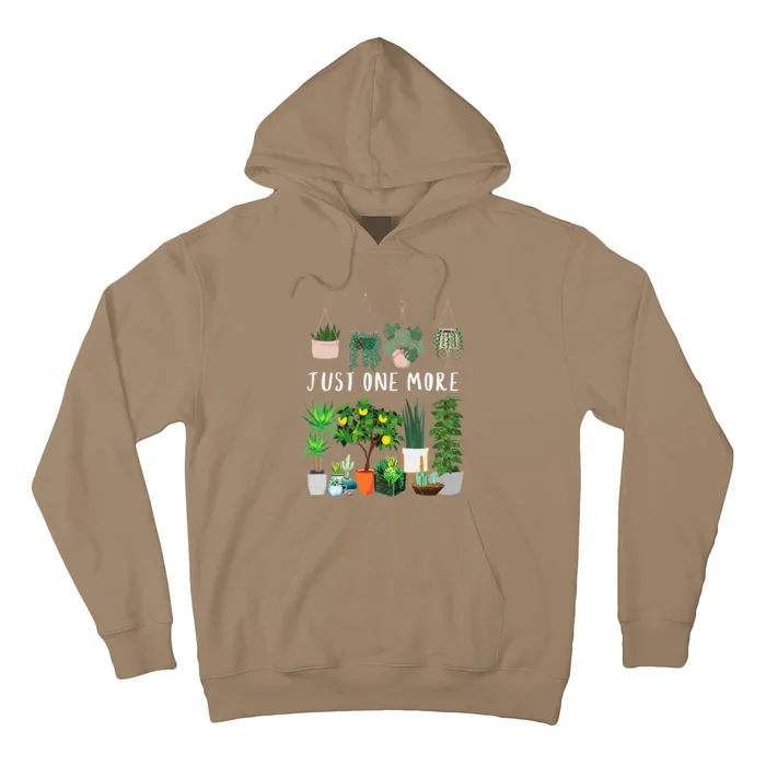 Just One More Plant Lady Mom Indoor Flower Floral Hoodie