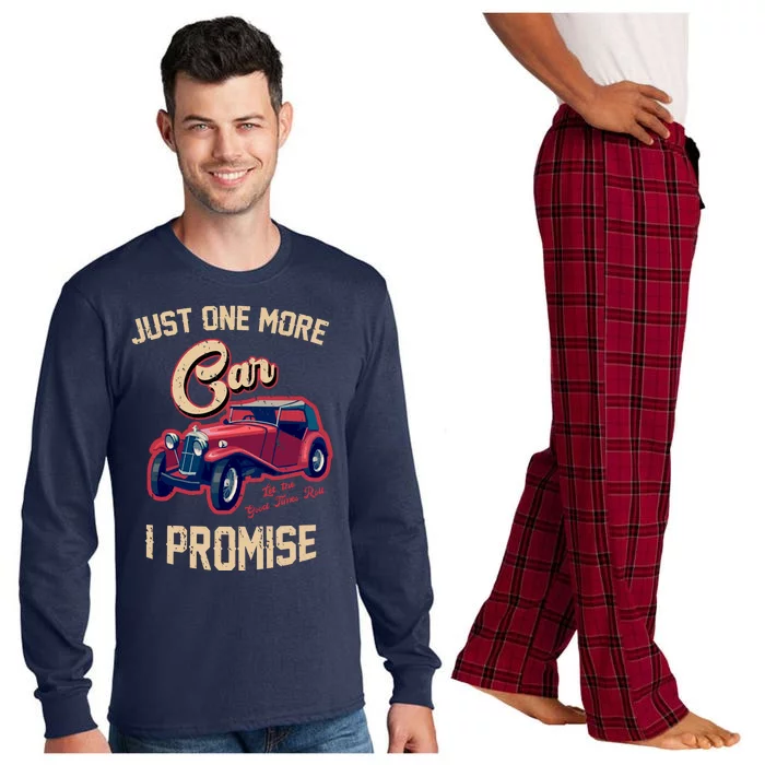 Just One More Car I Promise Vintage Classic Old Cars Long Sleeve Pajama Set