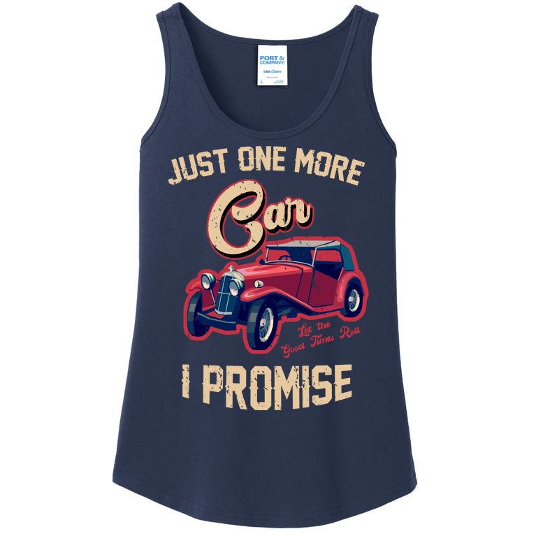 Just One More Car I Promise Vintage Classic Old Cars Ladies Essential Tank