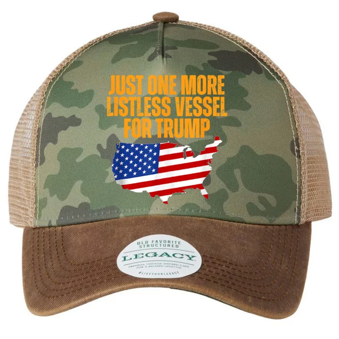 Just One More Listless Vessel For Trump Legacy Tie Dye Trucker Hat