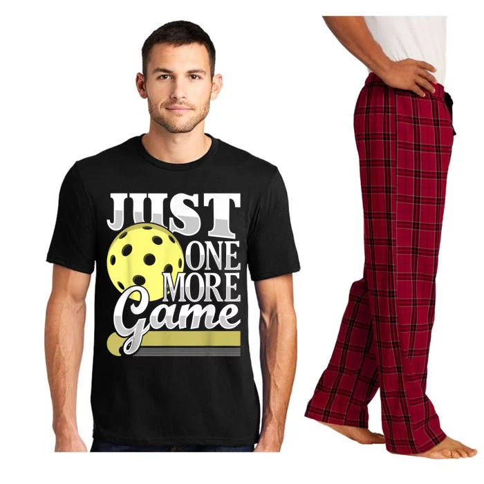 Just One More Game Funny Pickleball Player Paddleball Pajama Set