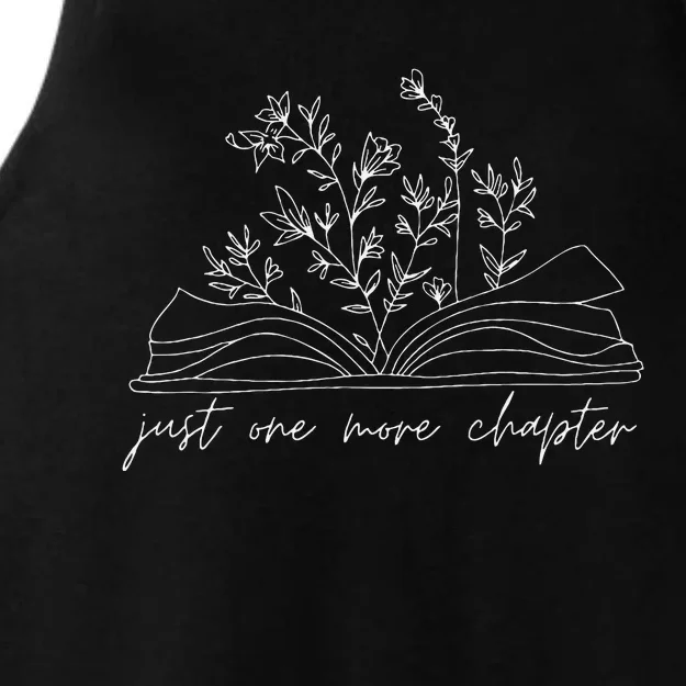 Just One More Chapter Wildflower Book Lover Reading Costume Ladies Tri-Blend Wicking Tank