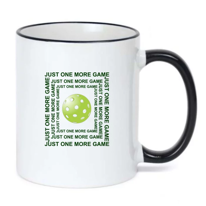 Just One More Game Square | Fun Pickleball Black Color Changing Mug