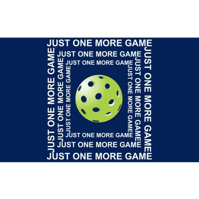 Just One More Game Square | Fun Pickleball Bumper Sticker