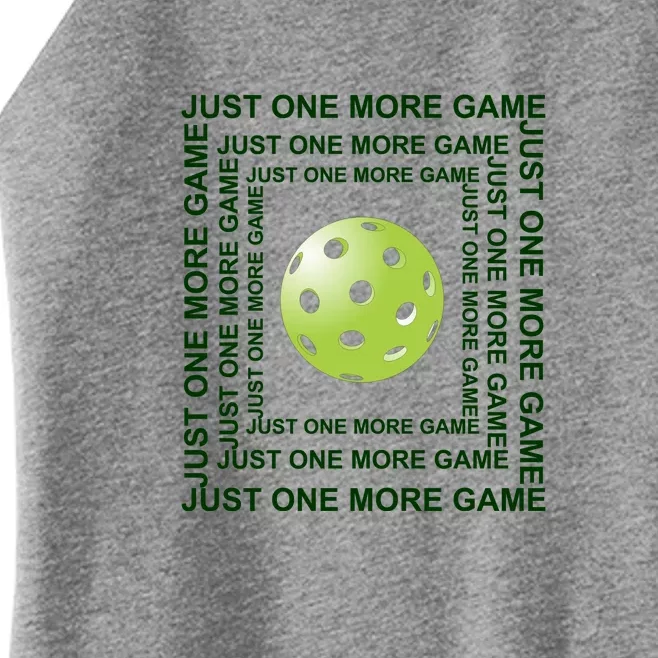 Just One More Game Square | Fun Pickleball Women’s Perfect Tri Rocker Tank