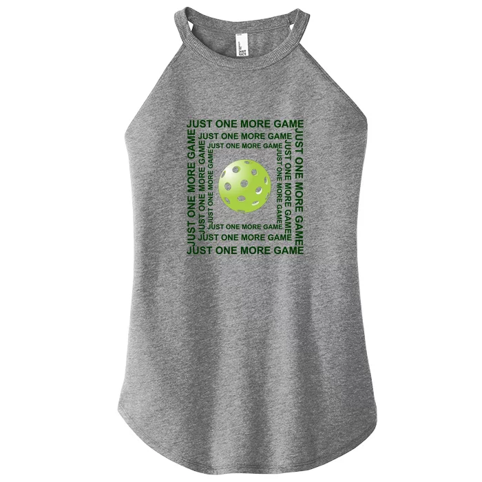 Just One More Game Square | Fun Pickleball Women’s Perfect Tri Rocker Tank