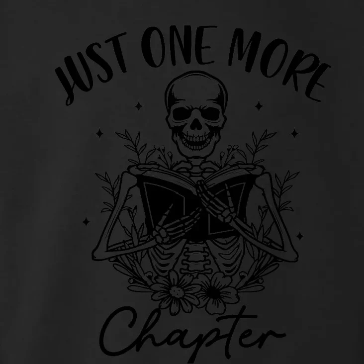 Just One More Chapter Skeleton Reading Book Lover Bookish Toddler Hoodie