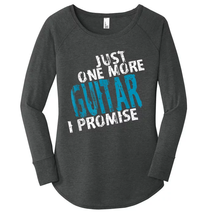 Just One More Guitar I Promise, Guitars Collector Guitarist Women's Perfect Tri Tunic Long Sleeve Shirt