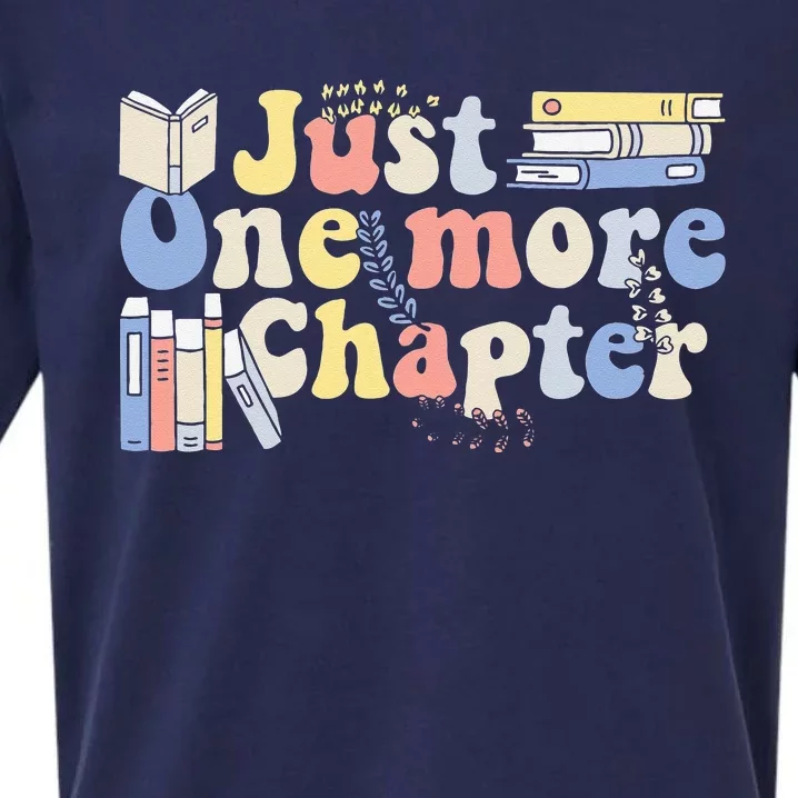 Just One More Chapter Funny Book Lover Sueded Cloud Jersey T-Shirt