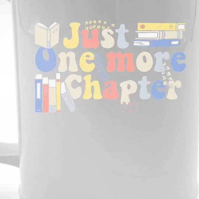 Just One More Chapter Funny Book Lover Front & Back Beer Stein