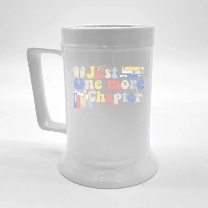 Just One More Chapter Funny Book Lover Front & Back Beer Stein