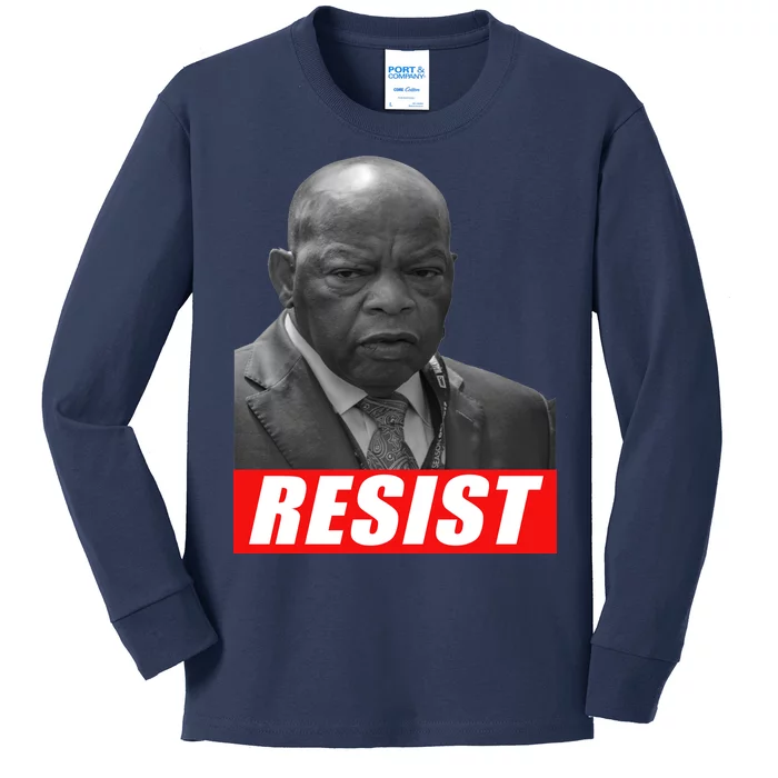 Jon Lewis Resist Kids Long Sleeve Shirt