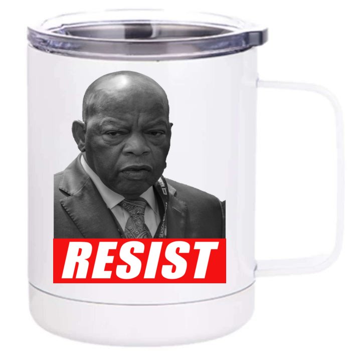 Jon Lewis Resist Front & Back 12oz Stainless Steel Tumbler Cup