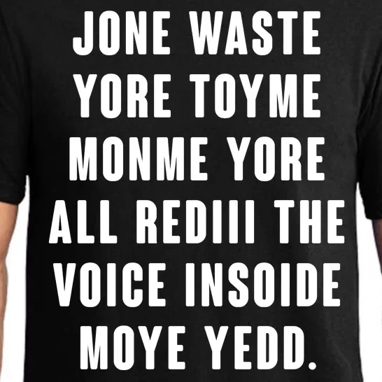 Jone Waste Yore Toye Monme Meme Pajama Set