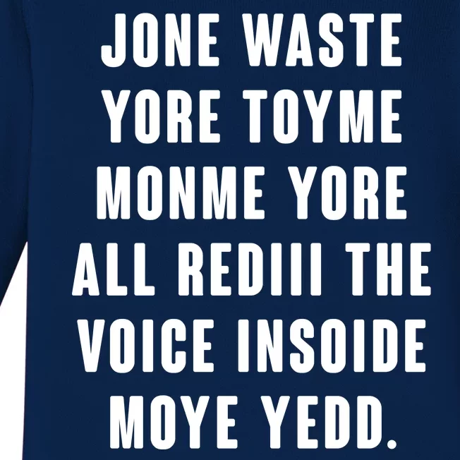 Jone Waste Yore Toye Monme Meme Baby Long Sleeve Bodysuit