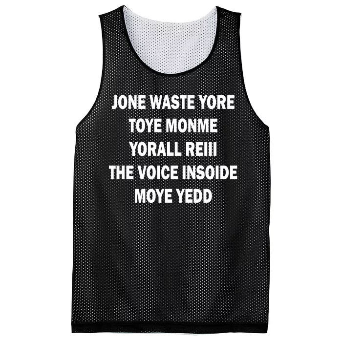 Jone Waste Yore Toye Monme Yorall RedIII Mesh Reversible Basketball Jersey Tank