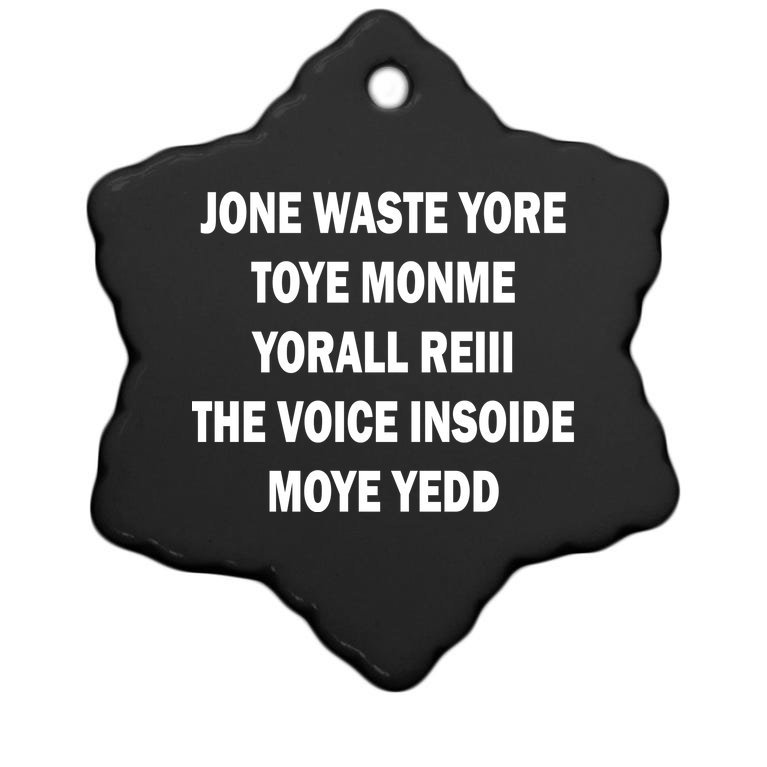 Jone Waste Yore Toye Monme Yorall RedIII Christmas Ornament
