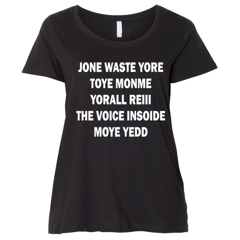 Jone Waste Yore Toye Monme Yorall RedIII Women's Plus Size T-Shirt
