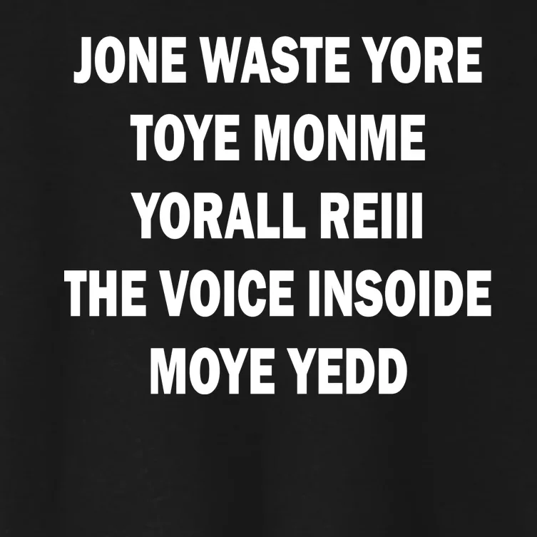 Jone Waste Yore Toye Monme Yorall RedIII Women's Crop Top Tee