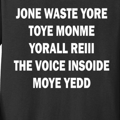 Jone Waste Yore Toye Monme Yorall RedIII Kids Long Sleeve Shirt