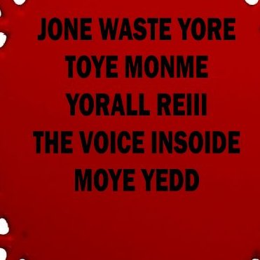 Jone Waste Yore Toye Monme Yorall RedIII Oval Ornament