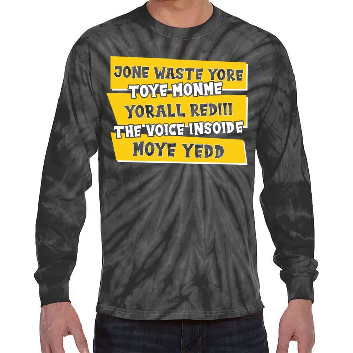 Jone Waste Yore Toye Monme Yorall Rediii The Voice InSoide Moye Yedd Tie-Dye Long Sleeve Shirt