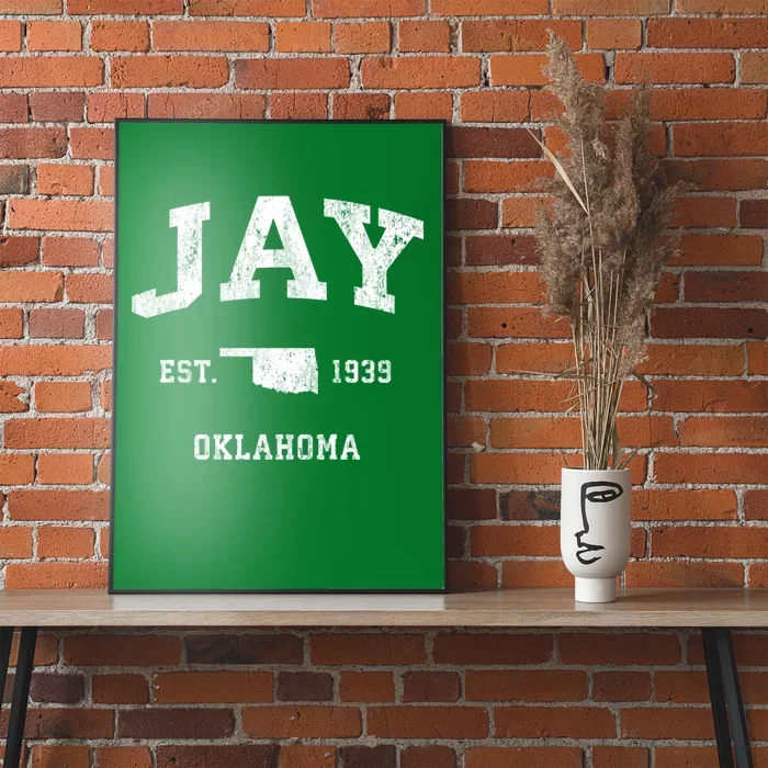 Jay Oklahoma Ok Vintage Athletic Sports Poster