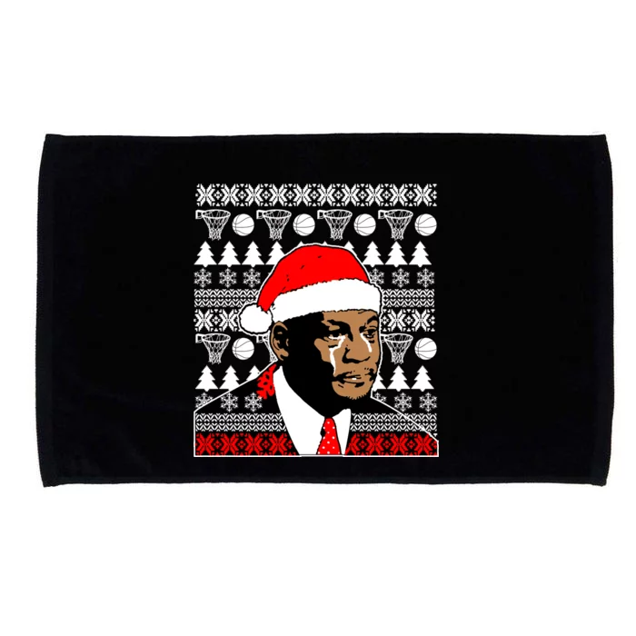 Jordan Crying Meme Ugly Christmas Sweater Design Microfiber Hand Towel