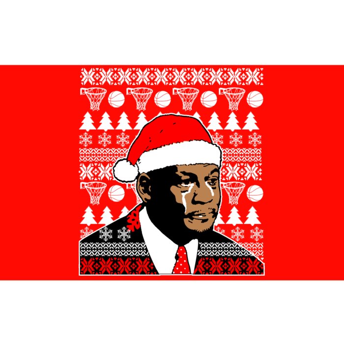 Jordan Crying Meme Ugly Christmas Sweater Design Bumper Sticker