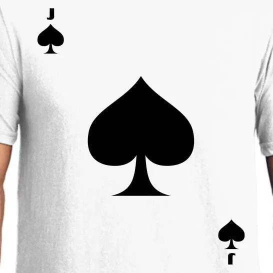 Jack Of Spades Playing Card Spades Poker Bridge Player Costume Pajama Set