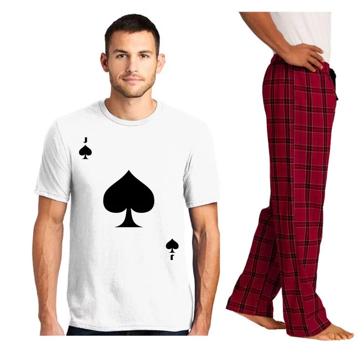 Jack Of Spades Playing Card Spades Poker Bridge Player Costume Pajama Set