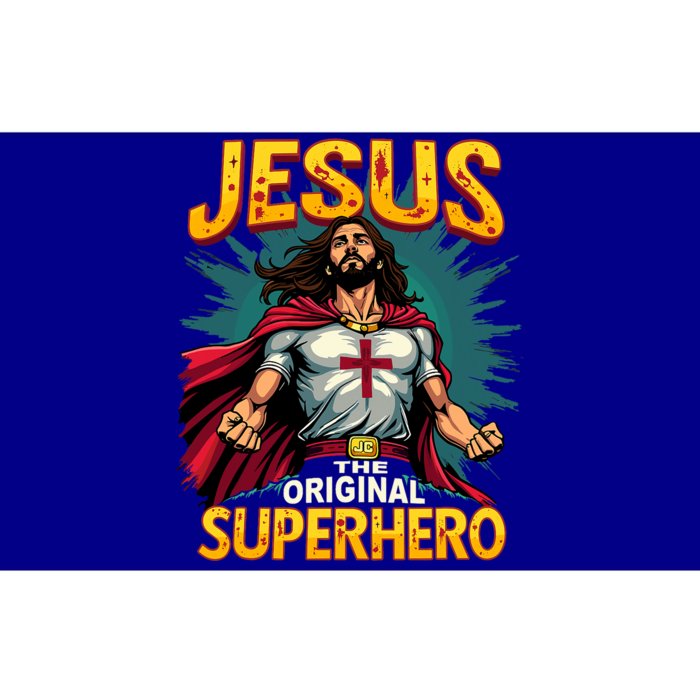 Jesus Original Superhero Comic Style Funny Christian Bumper Sticker