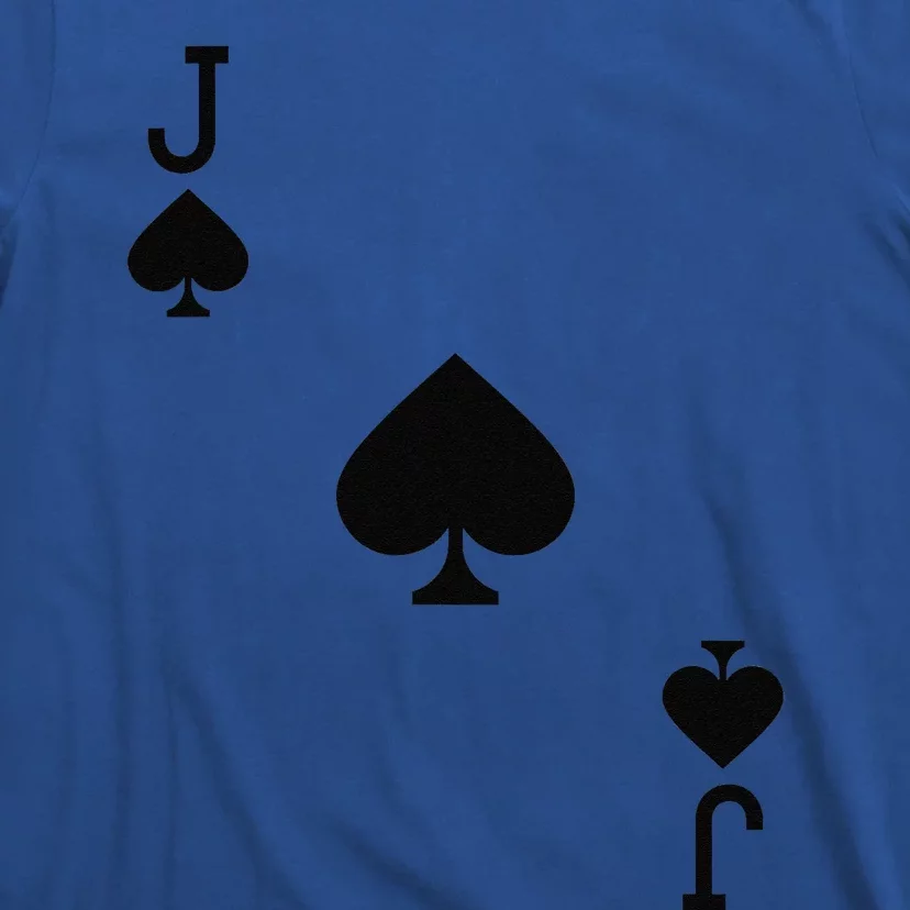 Jack Of Spades Costume Halloween Deck Of Cards T-Shirt