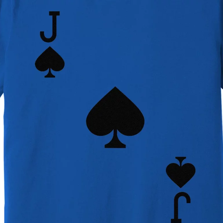 Jack Of Spades Costume Halloween Deck Of Cards Premium T-Shirt