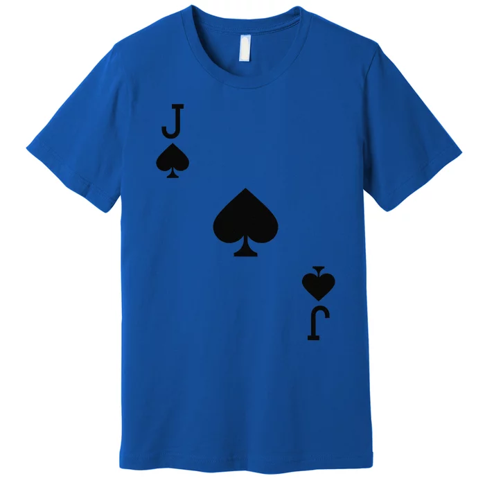 Jack Of Spades Costume Halloween Deck Of Cards Premium T-Shirt