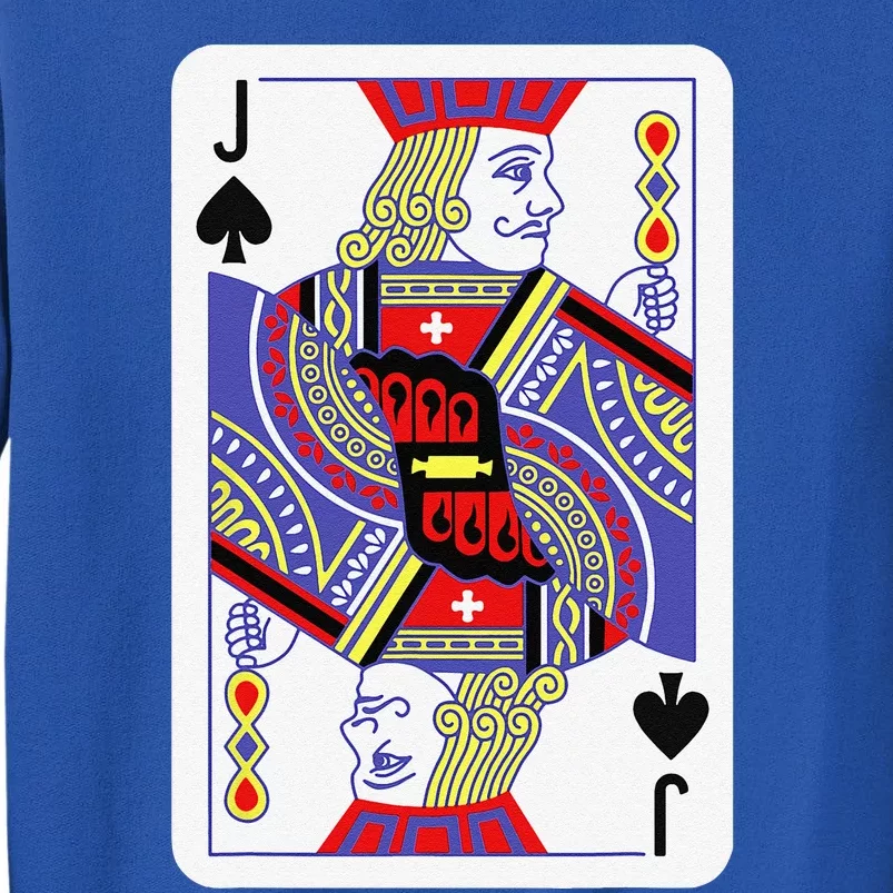 Jack Of Spades Playing Cards Halloween Costume Casino Easy Tall Sweatshirt