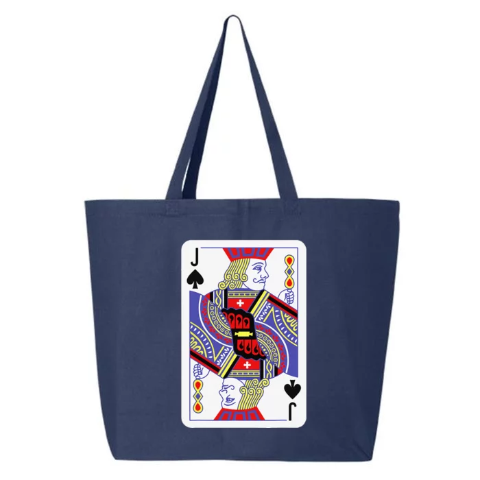 Jack Of Spades Playing Cards Halloween Costume Casino Easy 25L Jumbo Tote