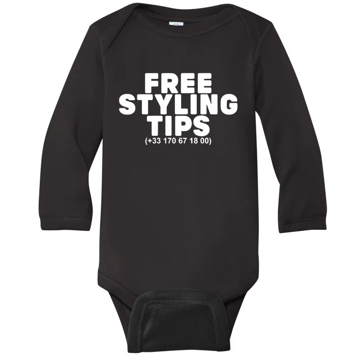 Joeyy On The Radar Wearing Free Styling Tips Baby Long Sleeve Bodysuit