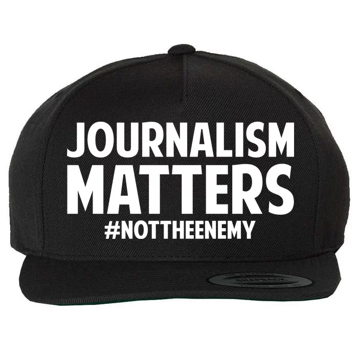 Journalism Matters Wool Snapback Cap