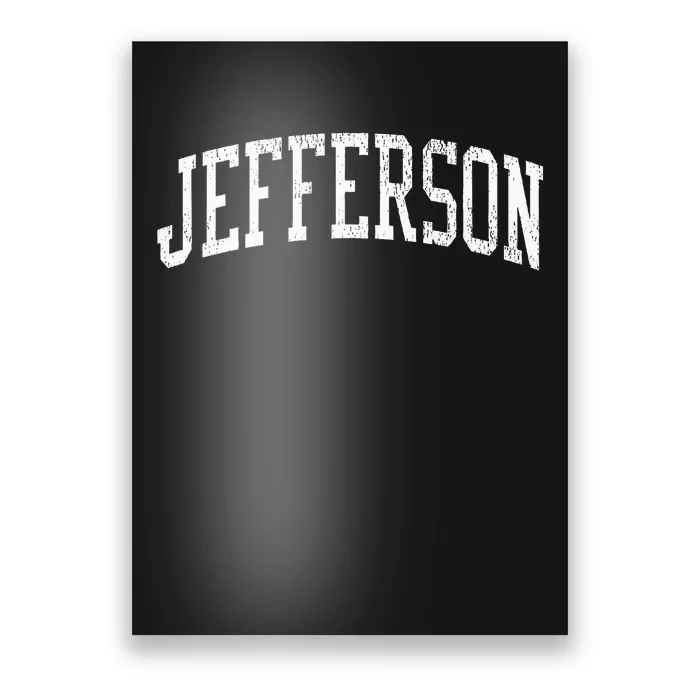 Jefferson Oh Vintage Athletic Sports Poster