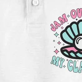 Jam Out With My Clam Out Funny Party Club Dry Zone Grid Performance Polo