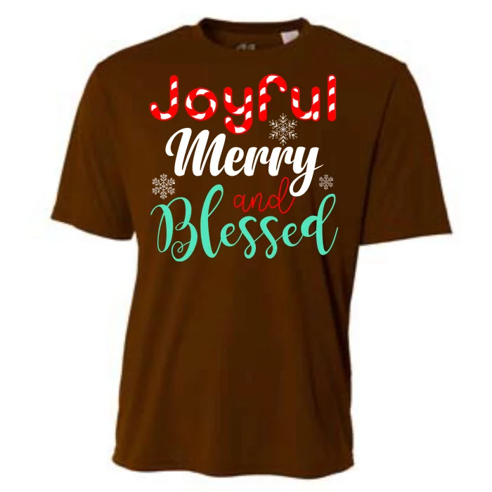 Joyful Merry And Blessed Cooling Performance Crew T-Shirt