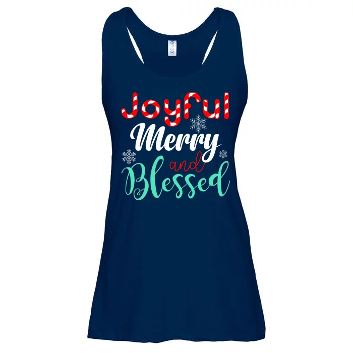 Joyful Merry And Blessed Ladies Essential Flowy Tank