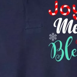 Joyful Merry And Blessed Softstyle Adult Sport Polo