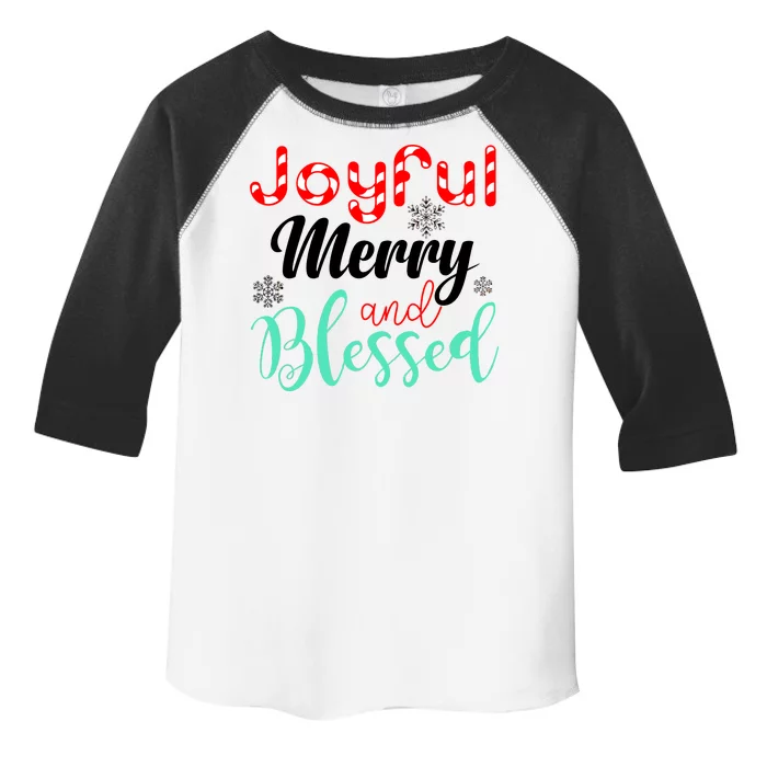 Joyful Merry And Blessed Toddler Fine Jersey T-Shirt