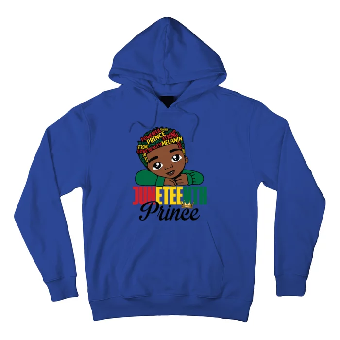 Juneteenth Prince 1865 Black Freedom Pride Afro Funny Gift Hoodie